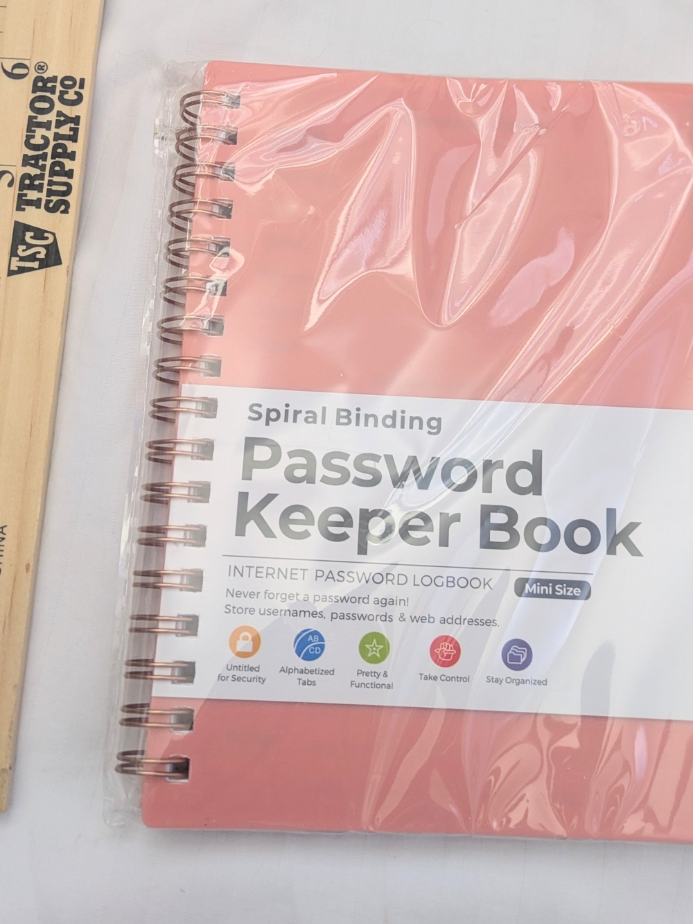 Othr Coral Spiral Binding Password Keeper Book
